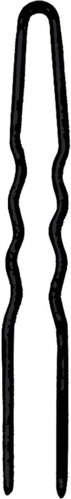 Ari Haarnadel 24 gewellt schwarz 60 mm