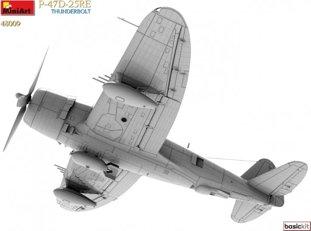 Kit MiniArt P-47D-25RE Thunderbolt 1:48 avec détails en plastique - 7