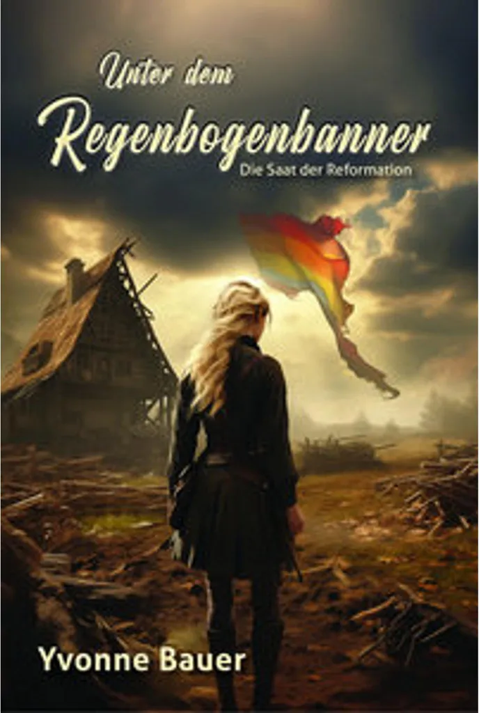Drapeau LGBT Arc-en-ciel Unter dem Regenbogenbanner pour Mât et Balcon