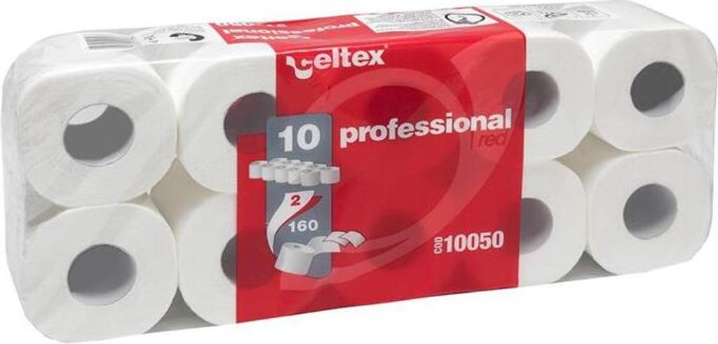 Papír toaletní Celtex Professional, 2vrstvý, celulóza, o 10 Zdjęcie produktu 