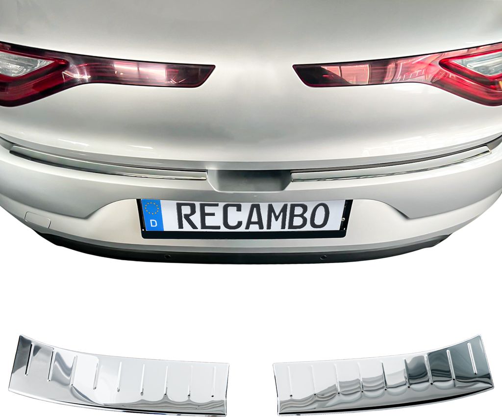 Ladekantenschutz Edelstahl Chrom passend für Renault Megane Produktbild 
