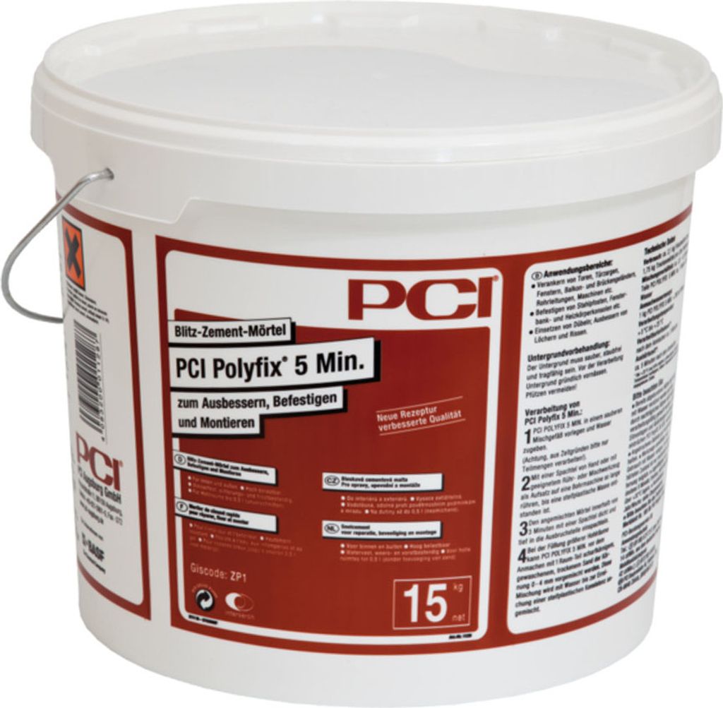 PCI Polyfix 5 Min. Blitz-Zement-Mörtel 15kg Obrázek produktu 