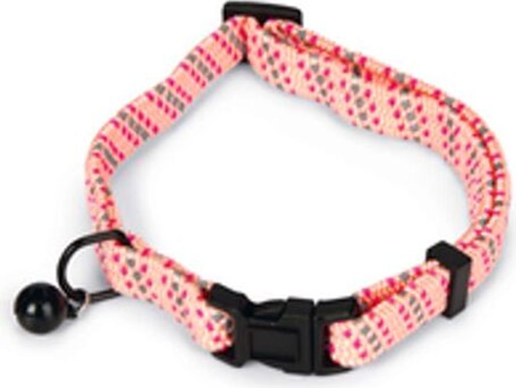 Beeztees - Katzenhalsband - Nylon - rosa - 33x1x0,2 cm Produktbild 