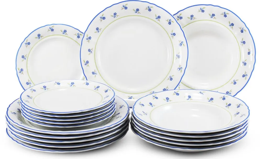 Assiettes en porcelaine robustes anti-rayures pour usage durable