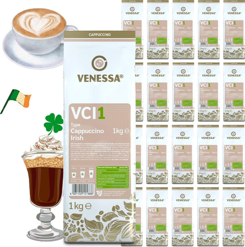 VENESSA Cappuccino Irish VCI1 -  20 x 1kg Produktbild 