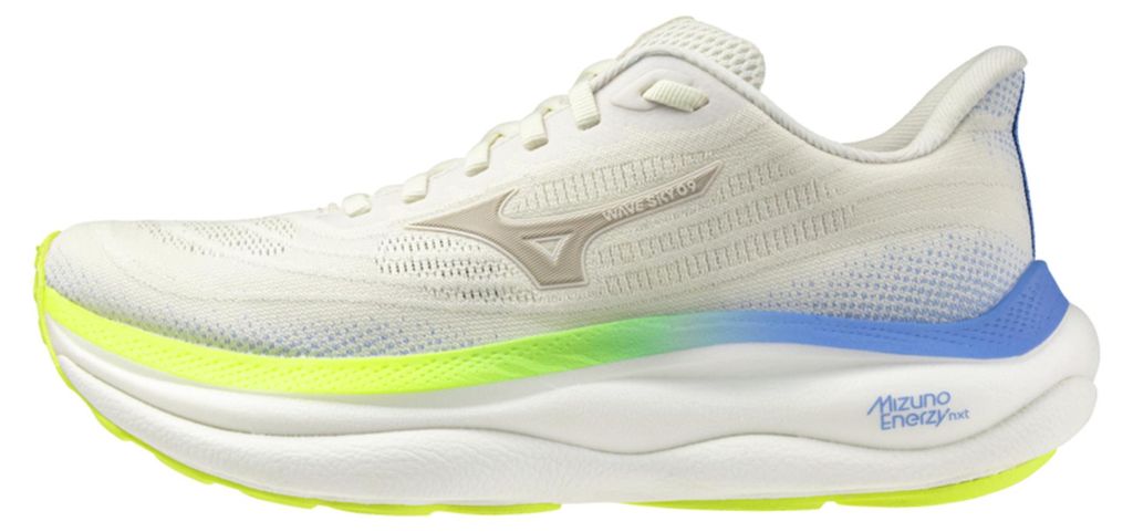Mizuno WAVE SKY 9 - Damen Laufschuh - Snow White/Silver Birch/Ultramarine Snow White/Silver Birch/Ultramarine 8