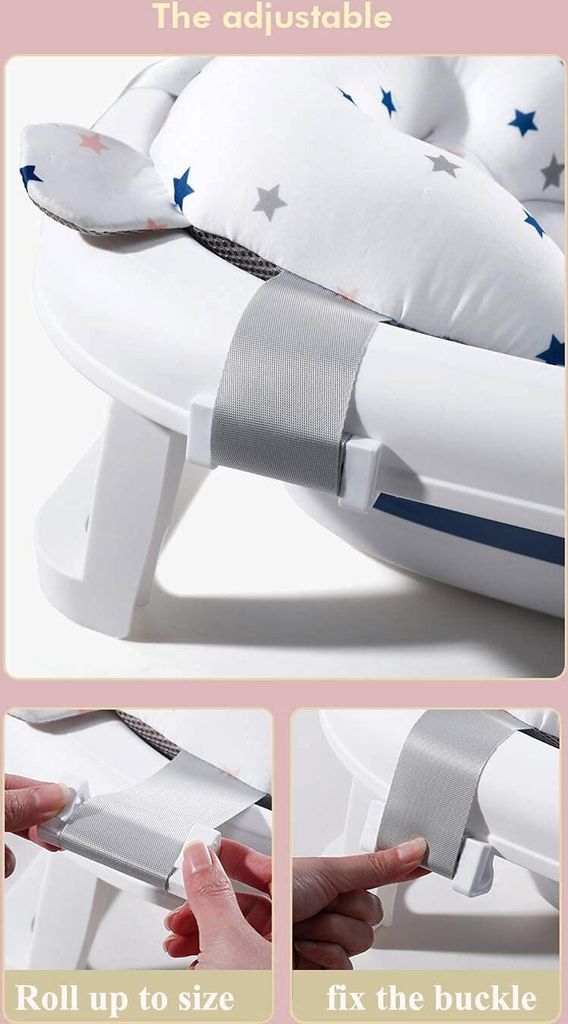Babywannenmatte Neugeborene Kleinkind Babywannensitz mit Produktbild 7