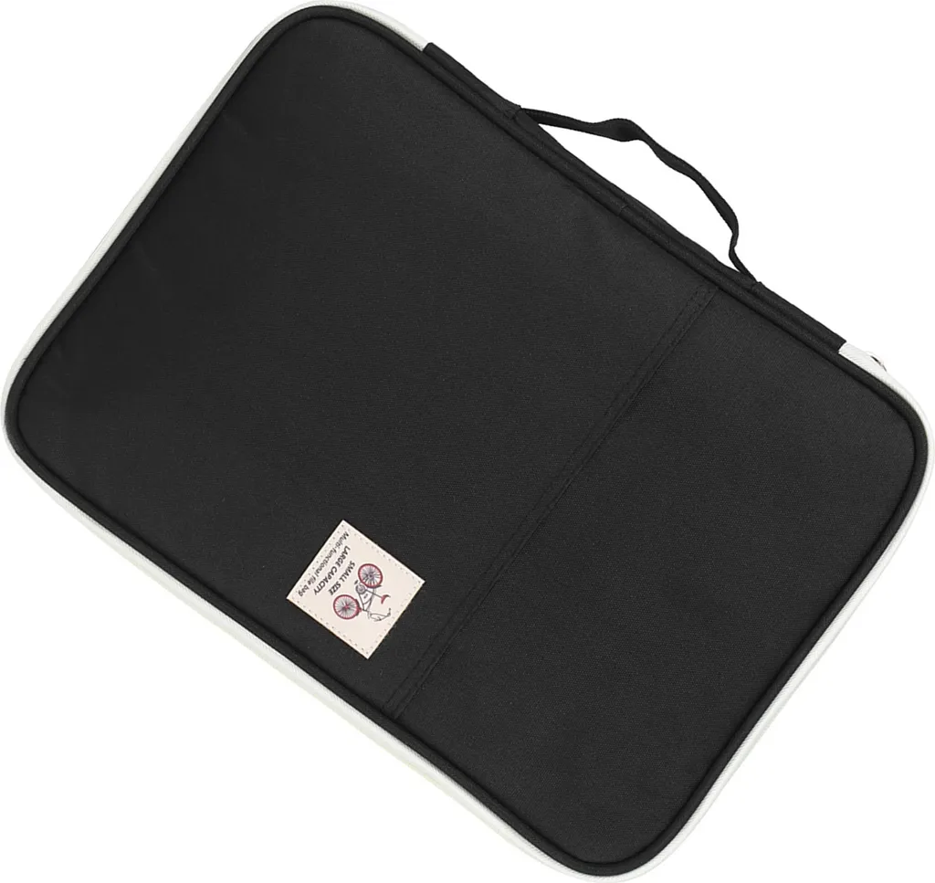 Offerta Borsa Portadocumenti A4 Nero - Cartella Tutto-in-Uno con Zip