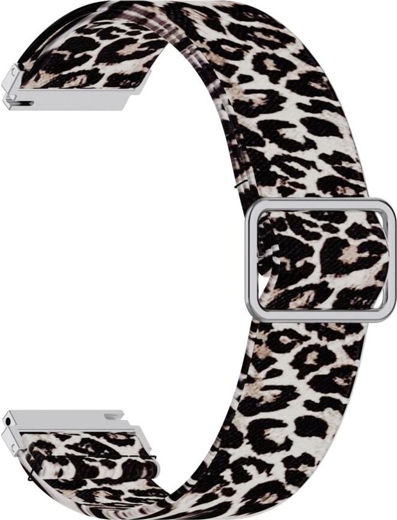 Smartwatch Armband Armbänder 20 mm für Samsung Galaxy LG Watch Honor Garmin, Farbe:Leopard