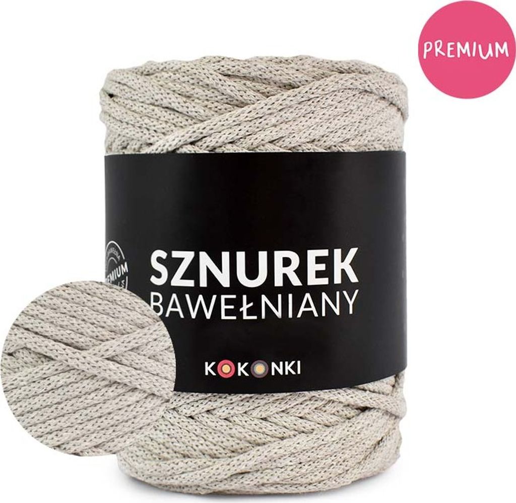 Premium Baumwollseil by KOKONKI – 5mm, 100m Rolle, Produktbild