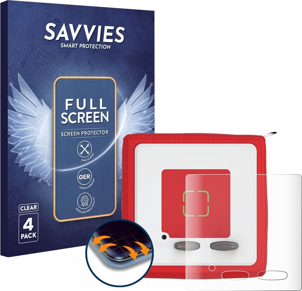 4x Savvies Fullscreen Schutzfolie für Tonies Toniebox Produktbild 