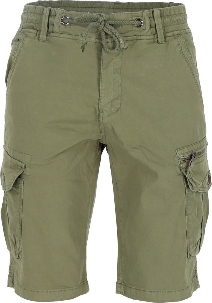 Lizzard Sports Herren Cargo-Shorts mit Kordelzug - Kurze Hose mit vielen Taschen in Olive Größe 3XL
