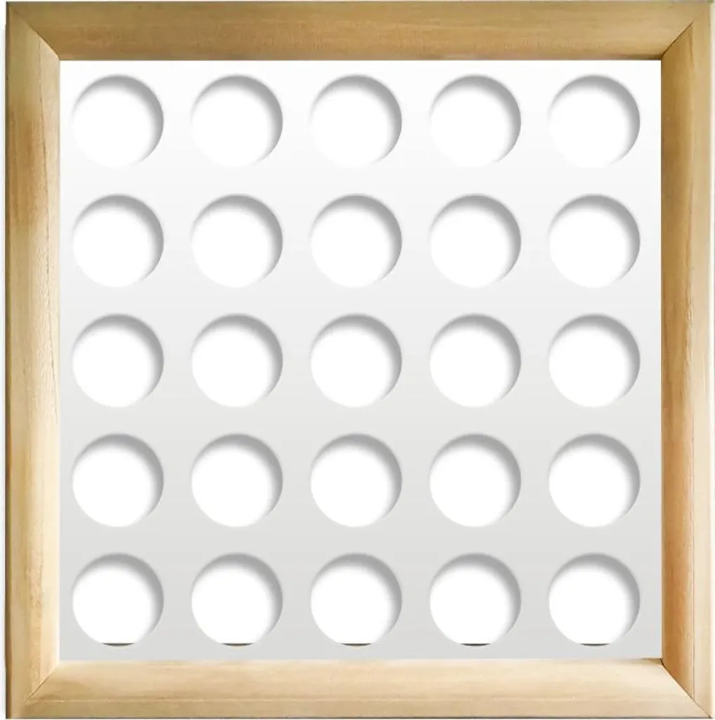 Panneau décoratif mural 48x48 cm FORI MEDI blanc bois et PVC design