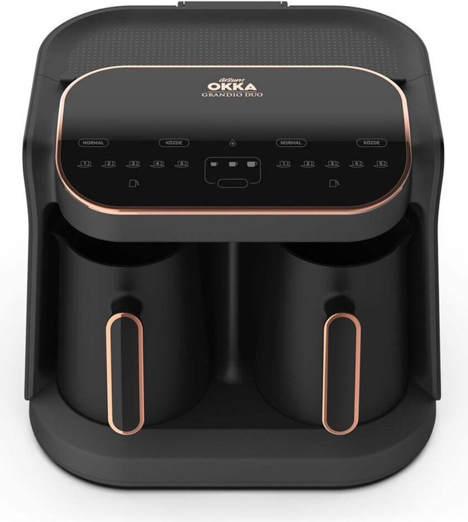 Arzum Okka Grandio 1400W Duo Moka Caffettiera Nero, Bronzo Immagine del prodotto 