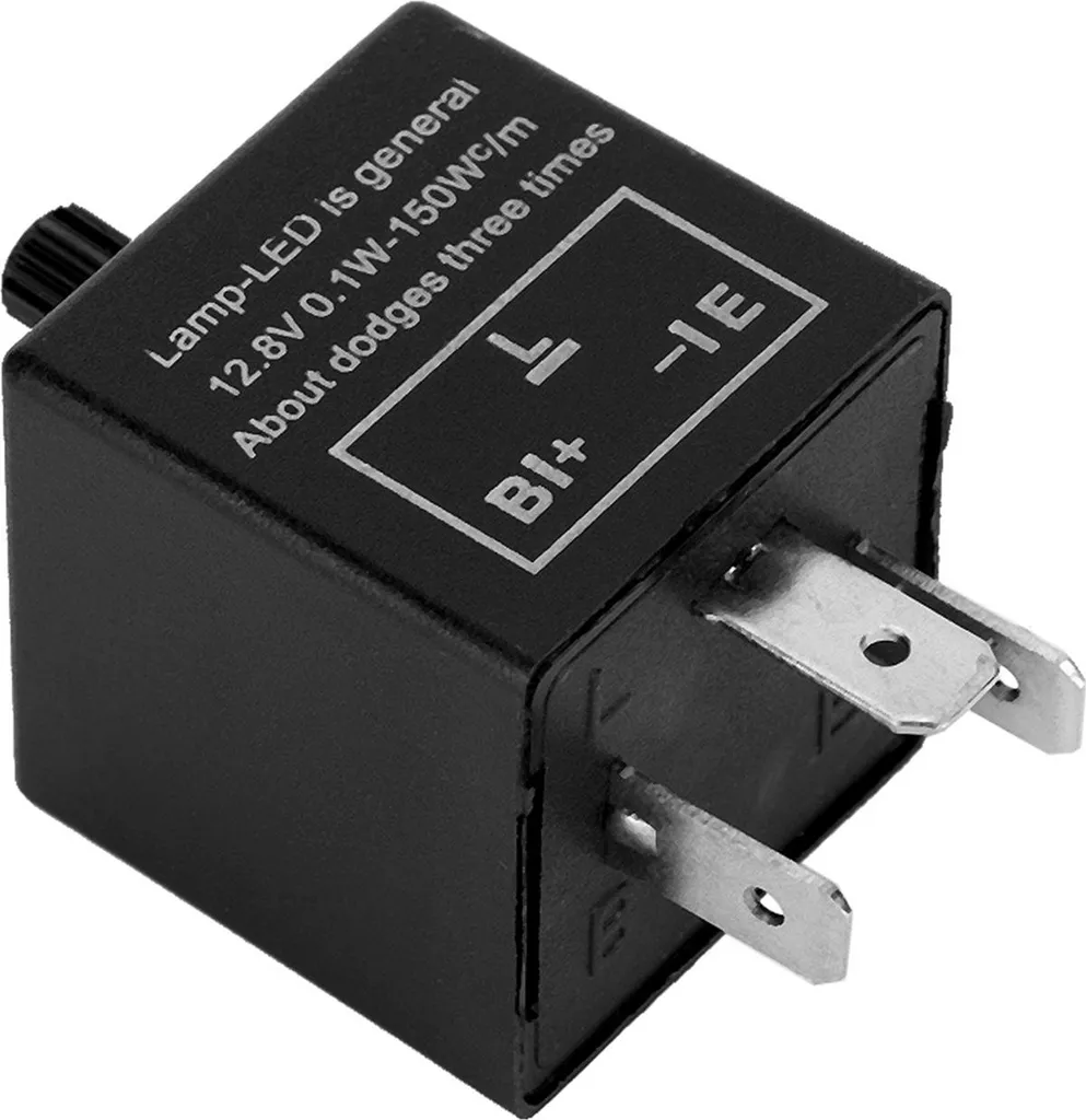 Relè Luce LED 3 Pin 12V CF14 | Intermittenza Frecce Regolabile per Moto e Auto