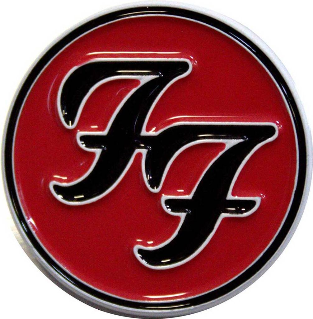 Foo Fighters - Abzeichen "Flight Tag" - Metall, Kunststoff RO9996 (Einheitsgröße) (Rot/Blau)