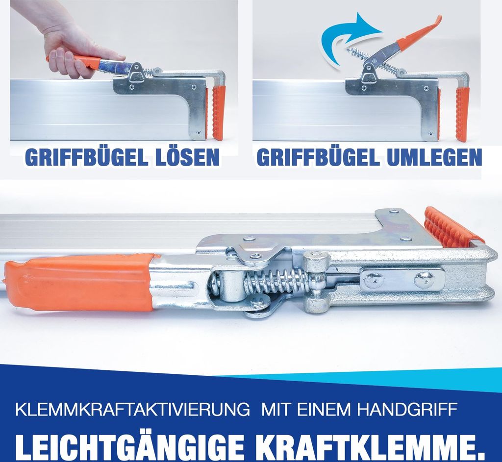 Zwischenwandverschluss Spannbrett Klemmbrett 4 Stück Set Produktbild 5