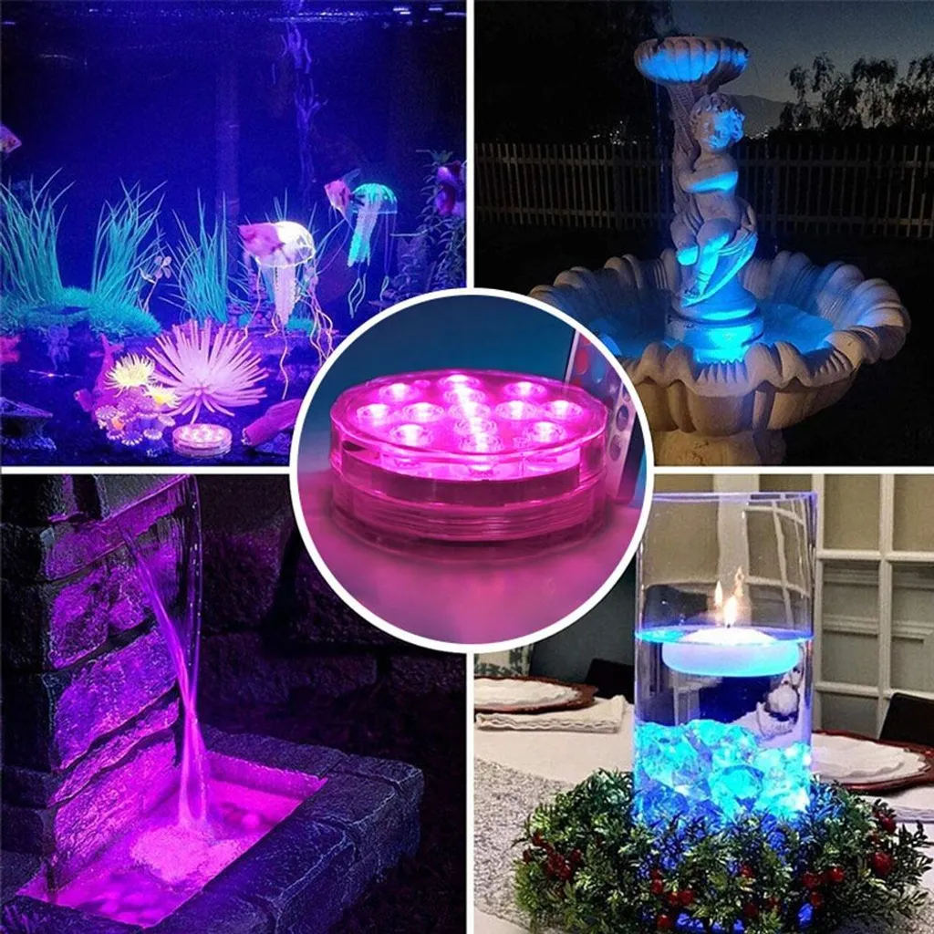 Luci LED Piscina con Ventosa APP e Telecomando - Set 4 Pezzi IP68 - 4
