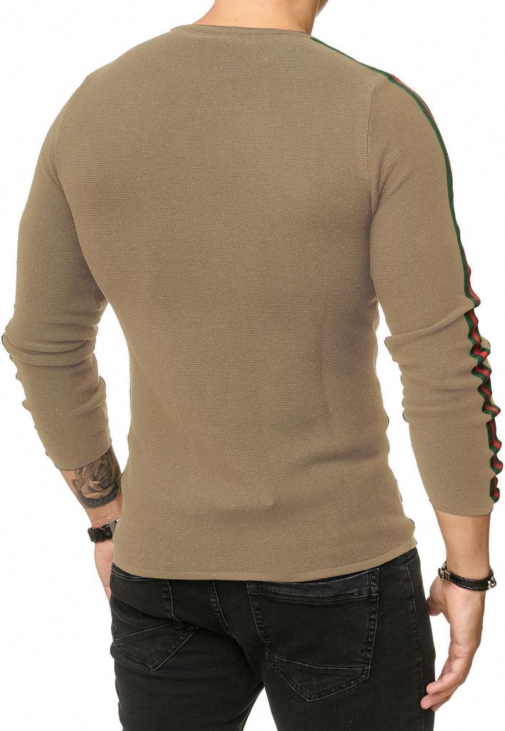 Red Bridge Herren Strickpullover Luxury Line Pullover Caramel L