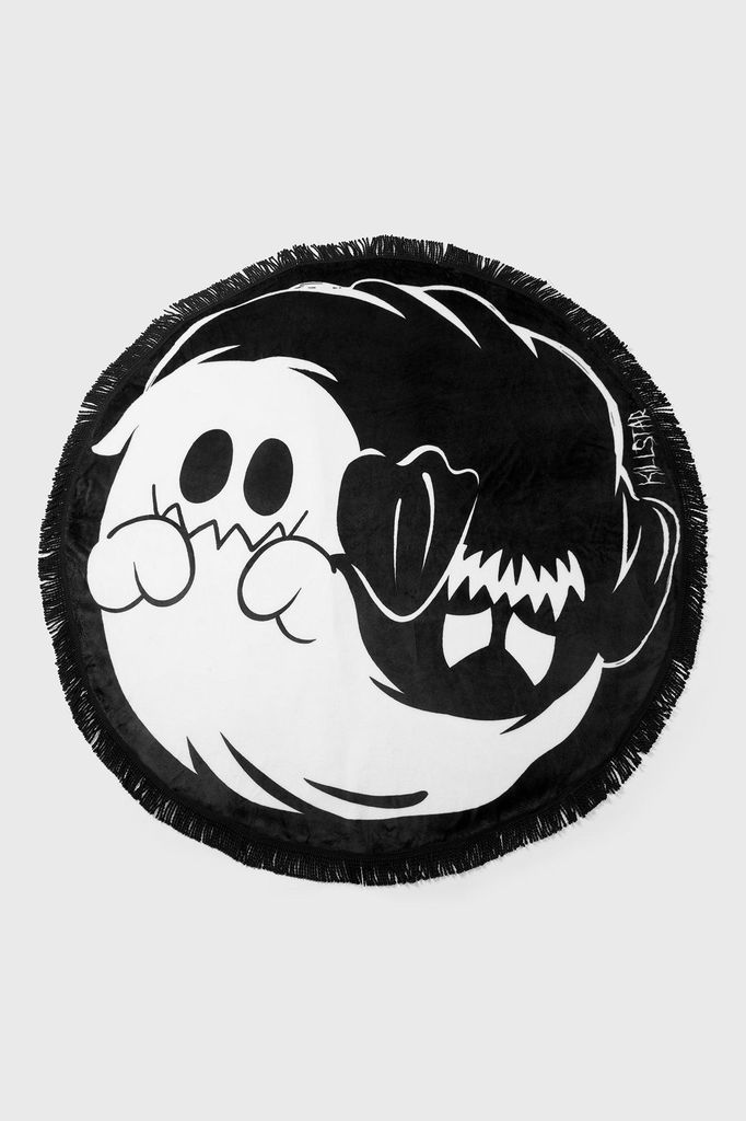 KILLSTAR runde Fleecedecke - Boo Eek
