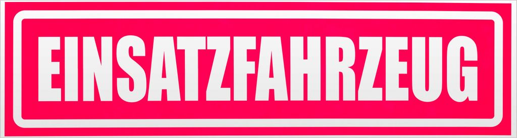 Kiwistar Einsatzfahrzeug invertiert Magnetschild Schild magnetisch - 45cm Neonpink - Magnetfolie für Auto PKW Kfz