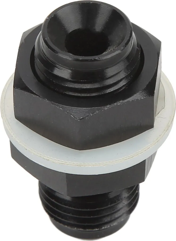 Raccordo Nero AN6 Bulkhead per Serbatoi Custom e Celle Fuel