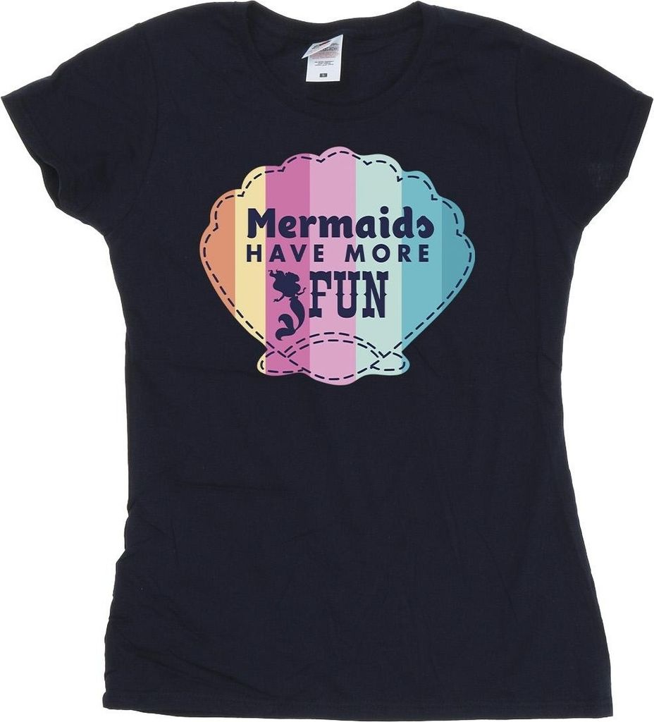 Disney - "The Little Mermaid Fun" T-Shirt für Damen BI26355 (XXL) (Marineblau)