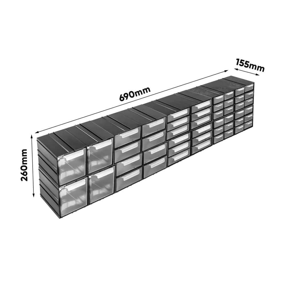 Armoire modulaire 92 cm : solution gain de place extensible et organisée - 2