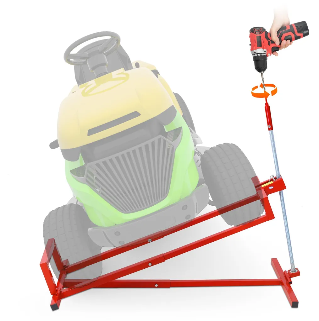 Chariot d'entretien pour tondeuse pliable 400kg pour garage et atelier
