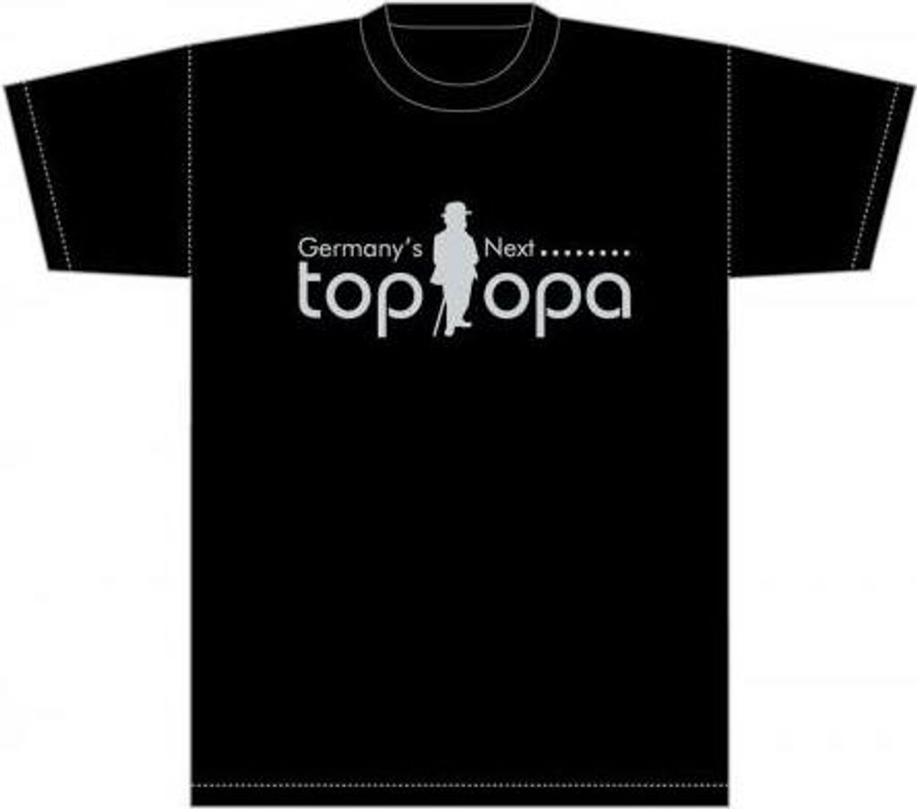 T-Shirt mit Print - Germany´s Next Top Opa - 09736 schwarz Produktbild 