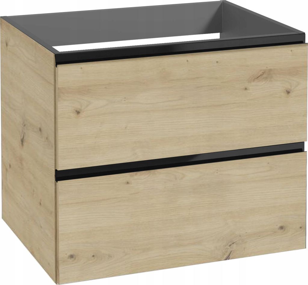 Szafka pod Umywalkę do Łazienki 60 x 50x46cm Wisząca Dąb Zdjęcie produktu 