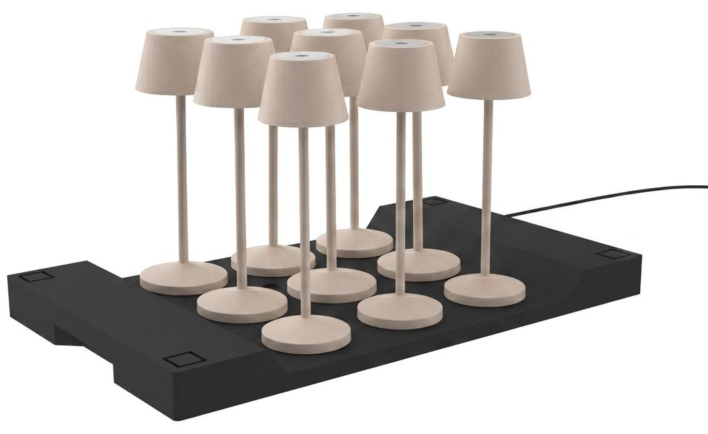 Set Mit 9 Tischlampen Inklusive Fuß EMILY h25cm Produktbild 