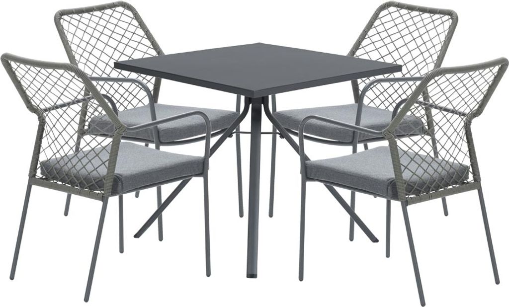 Garden Impressions 5-teiliges dining Set Dido und Rimini moss grün