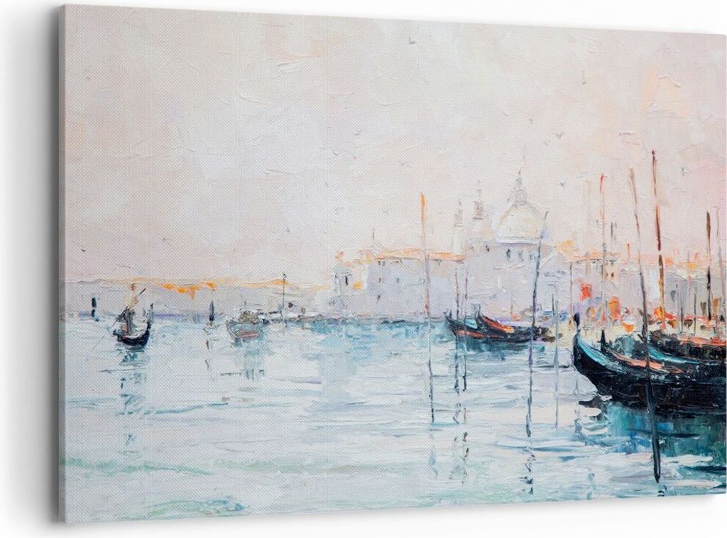 Bild auf Leinwand - Leinwandbild - Venedig Basilika - 120x80cm - Wand Bild - Wanddeko - Wandbilder - Leinwanddruck - Bilder - Kunstdruck - Wanddeko...