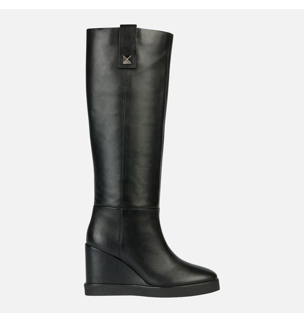 Geox Schwarze Damen-Keilstiefel 40