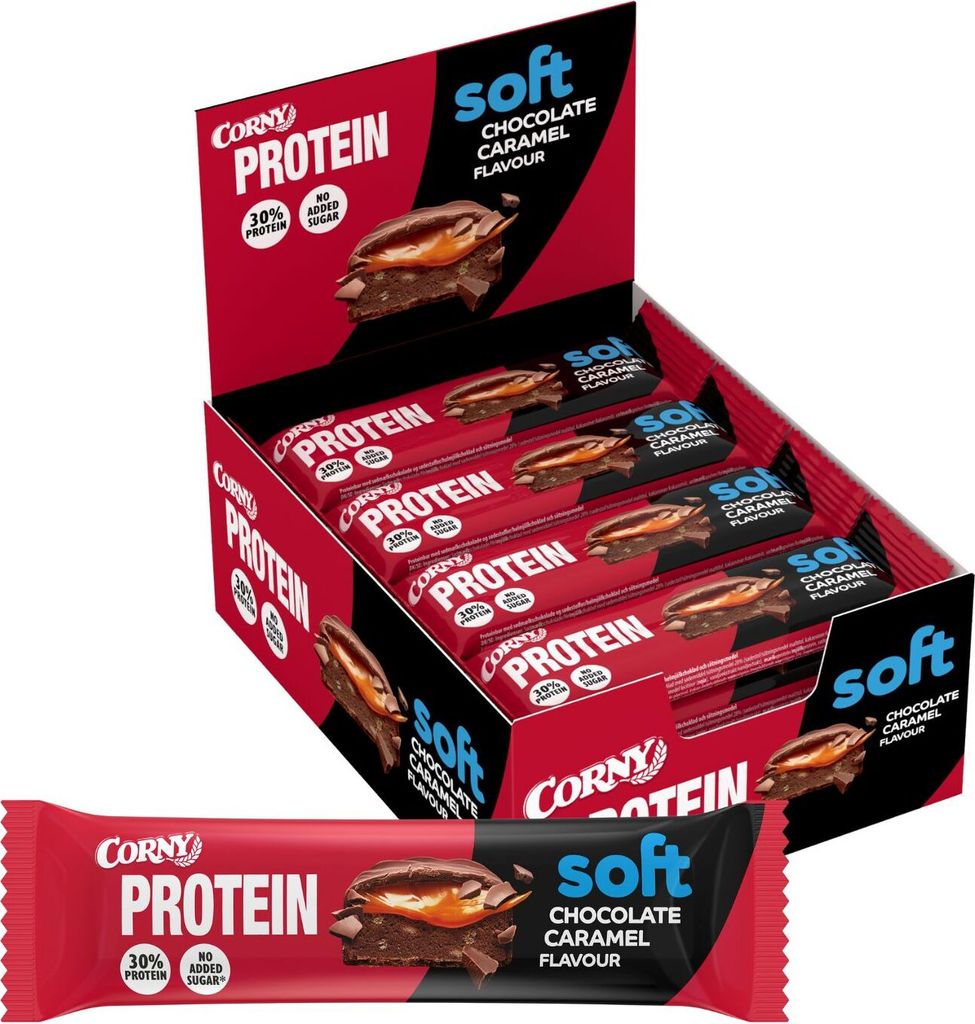 Corny PROTEIN Soft Chocolate Caramel, 12x45g