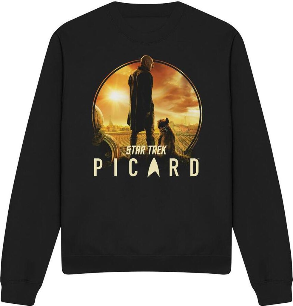 Star Trek: Picard - "A Man and His Dog" Sweatshirt für Herren/Damen Uni TV12141 (L) (Schwarz)