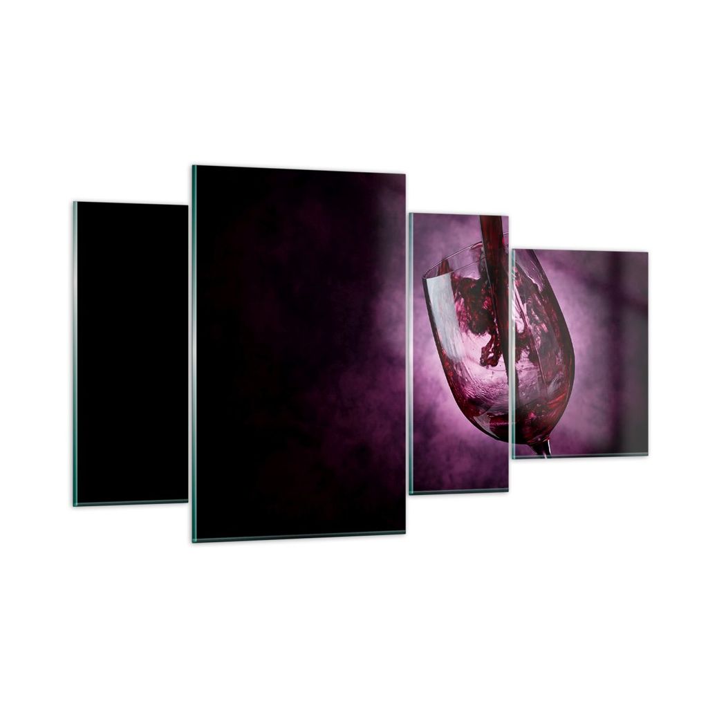 Bilder auf glas - Abstrakt alkohol flasche cocktail - 120x70cm - Glasbilder - Wandbilder - Kunstdruck - Wanddekoration aus Glas - Glas Bilder - Wan...