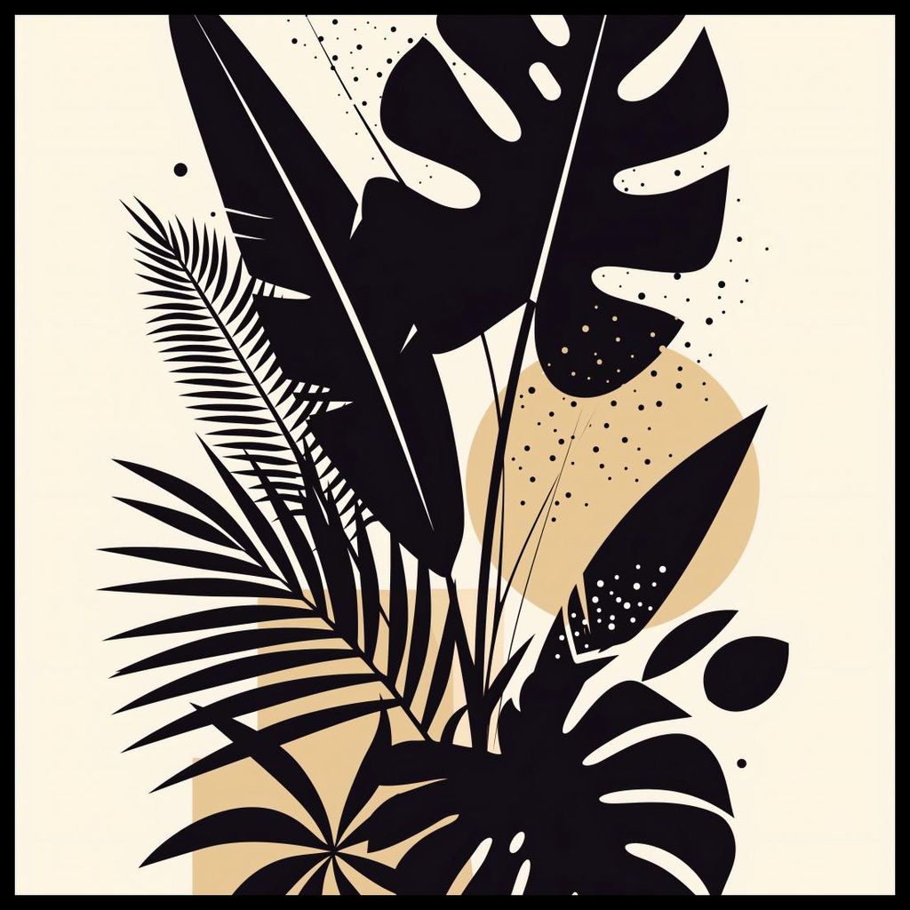 Plakat 60x60cm Tropisches Paradies
