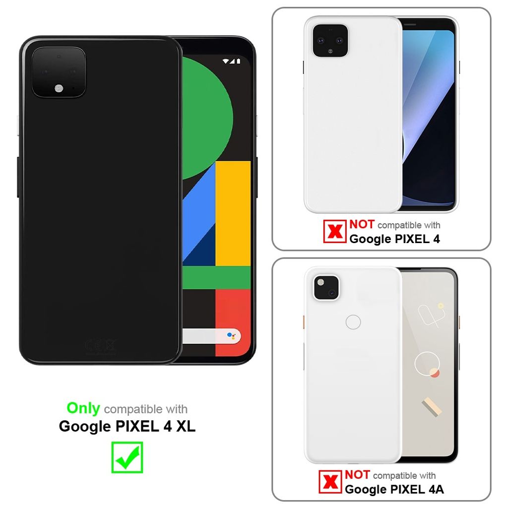 Cadorabo Custodia Libro compatibile con Google Pixel 4a in NERO DI NOTTE - con Vani di Carte, Funzione Stand e Chiusura Magnetica - Portafoglio Cover Case Wallet Book Etui Protezione