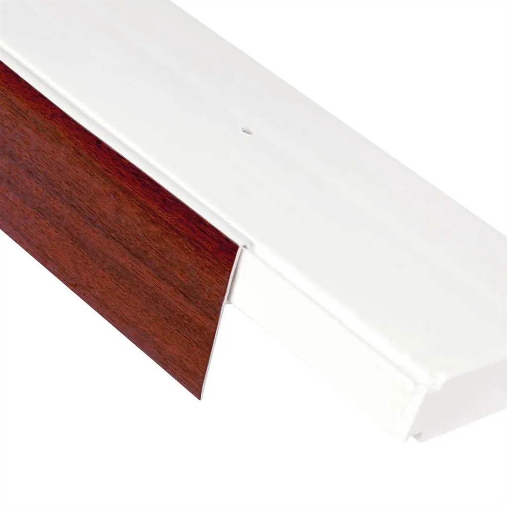 Profilo Copri-Binario Noce 600cm - Mascherina Elegante per Tende - 3