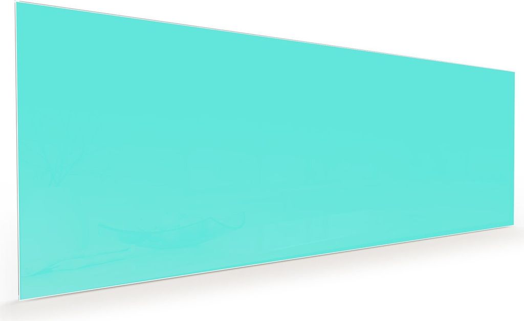 Küchenrückwand Spritzschutz Glas mit Motiv Mintblauer Hintergrund 40 x 40 cm