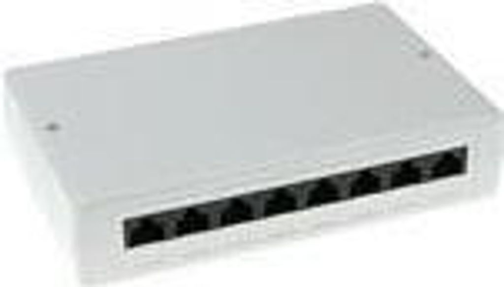 ACT Aufputzdose ungeschirmt 8 Ports CAT5E. Typ: CAT5E Aufputzdose c5e 8 prt ungeschirmt (FA5000)