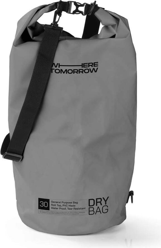 Where Tomorrow PVC dry bag - Style 01 - 30L - grau