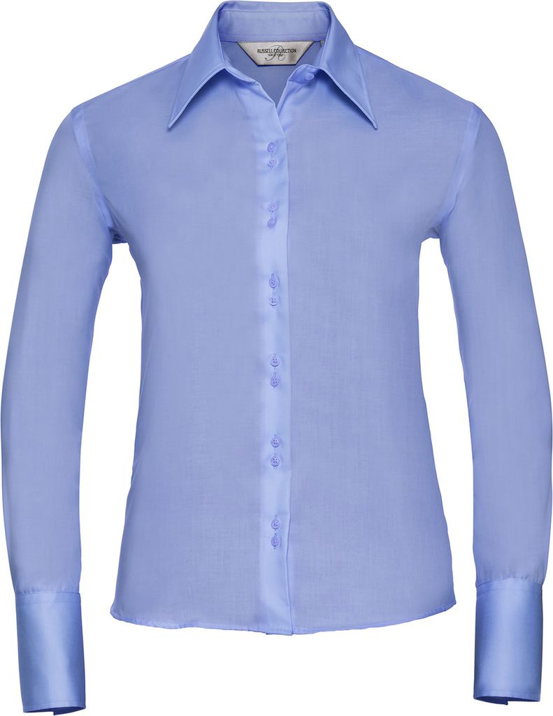 Russell Collection - "Ultimate" Hemd für Damen Langärmlig RW9438 (46 DE) (Heiterer Himmel)