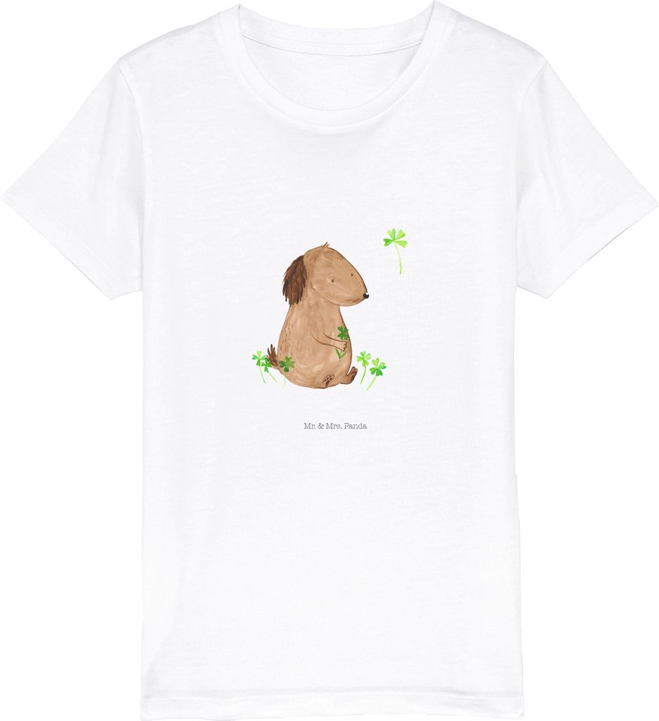 Mr. & Mrs. Panda Kleinkinder T-Shirt Hund Kleeblatt 7-8 Produktbild 