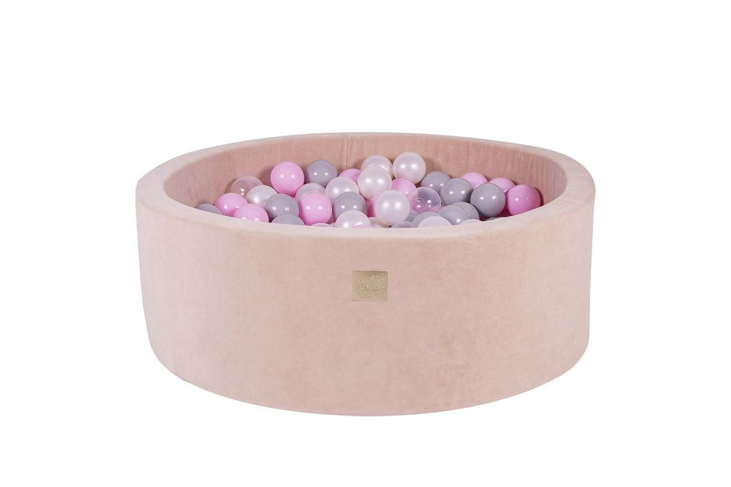 Trockenbadewanne mit 200 Bällen (Transparent, Pastellrosa, Produktbild 
