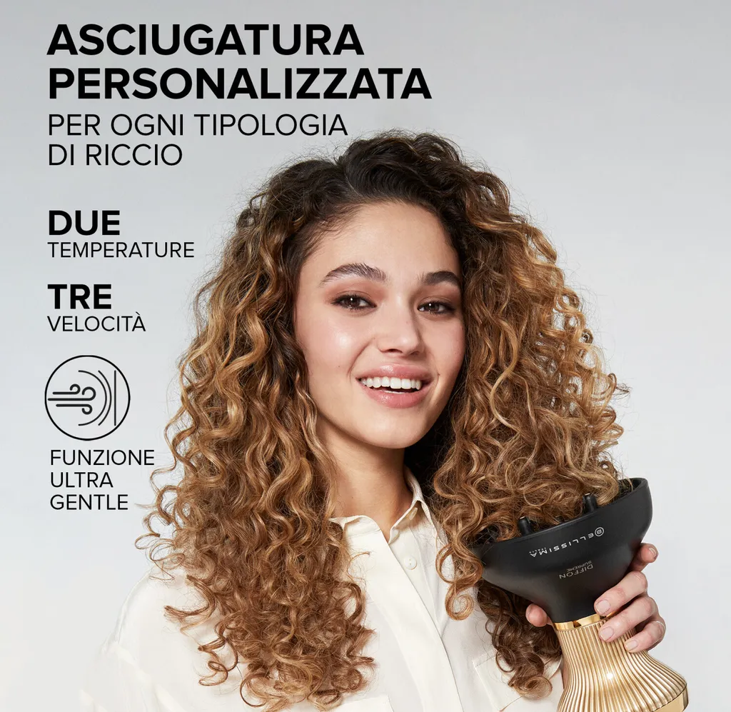 Sèche-cheveux Diffon Supreme idéal pour sublimer les cheveux frisés