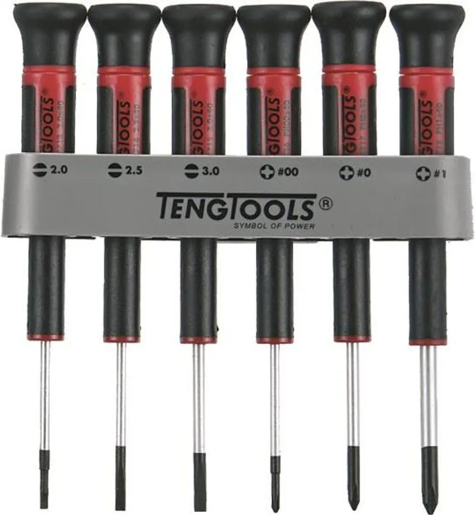 Jeu de tournevis de précision 6 pcs Tengtools 68940105 Modèle Mdm706