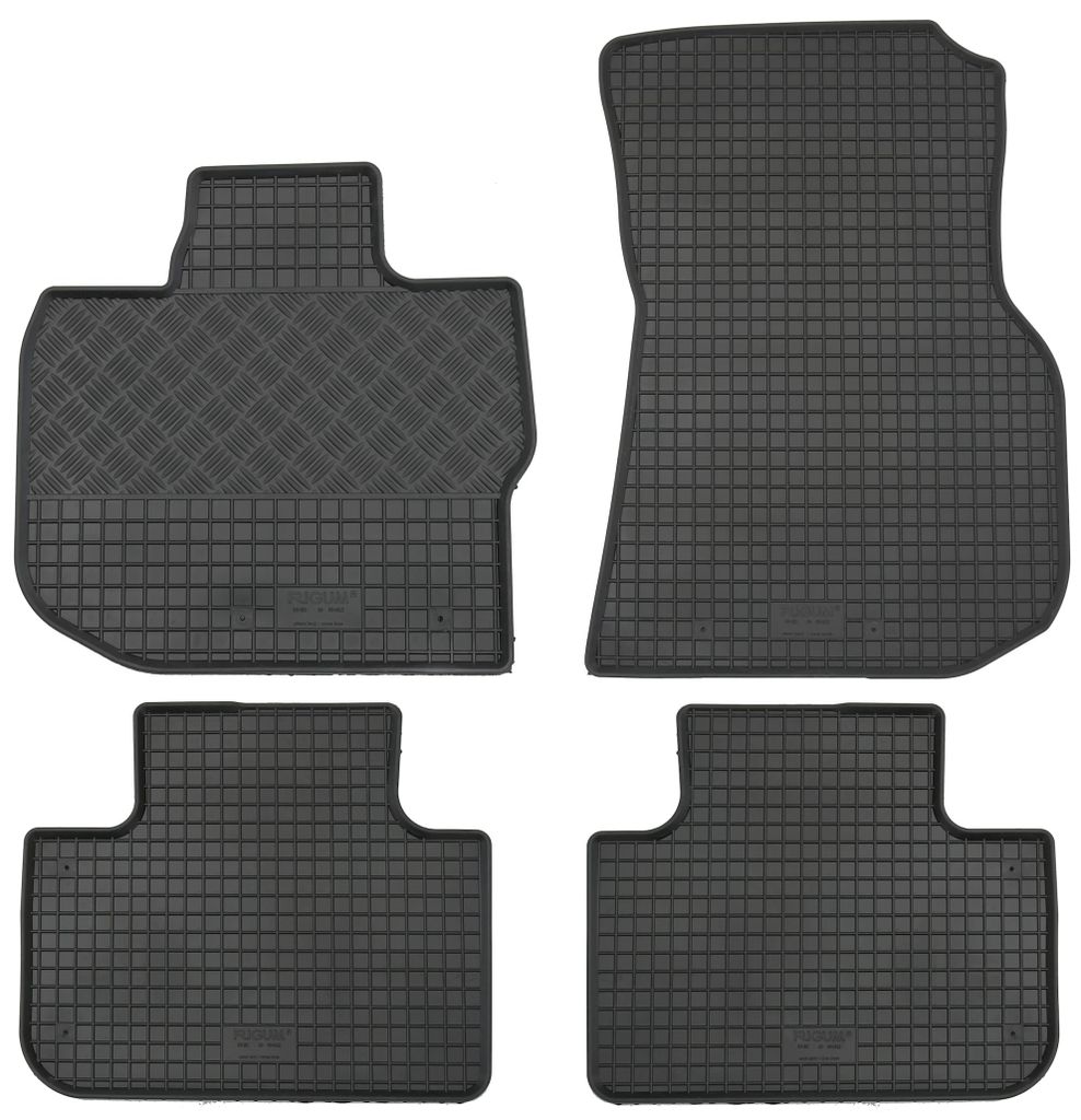 Gummifußmatten Set 4-teilig für BMW X3 G01 (2018-), schwarz